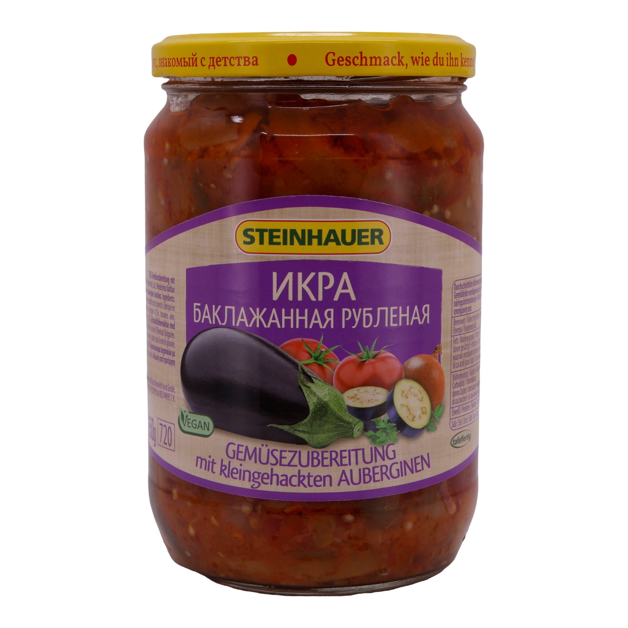 Gemüsezubereitung Steinhauer | Mit Auberginen | Vegan & vielseitig | 650 g STEINHAUER